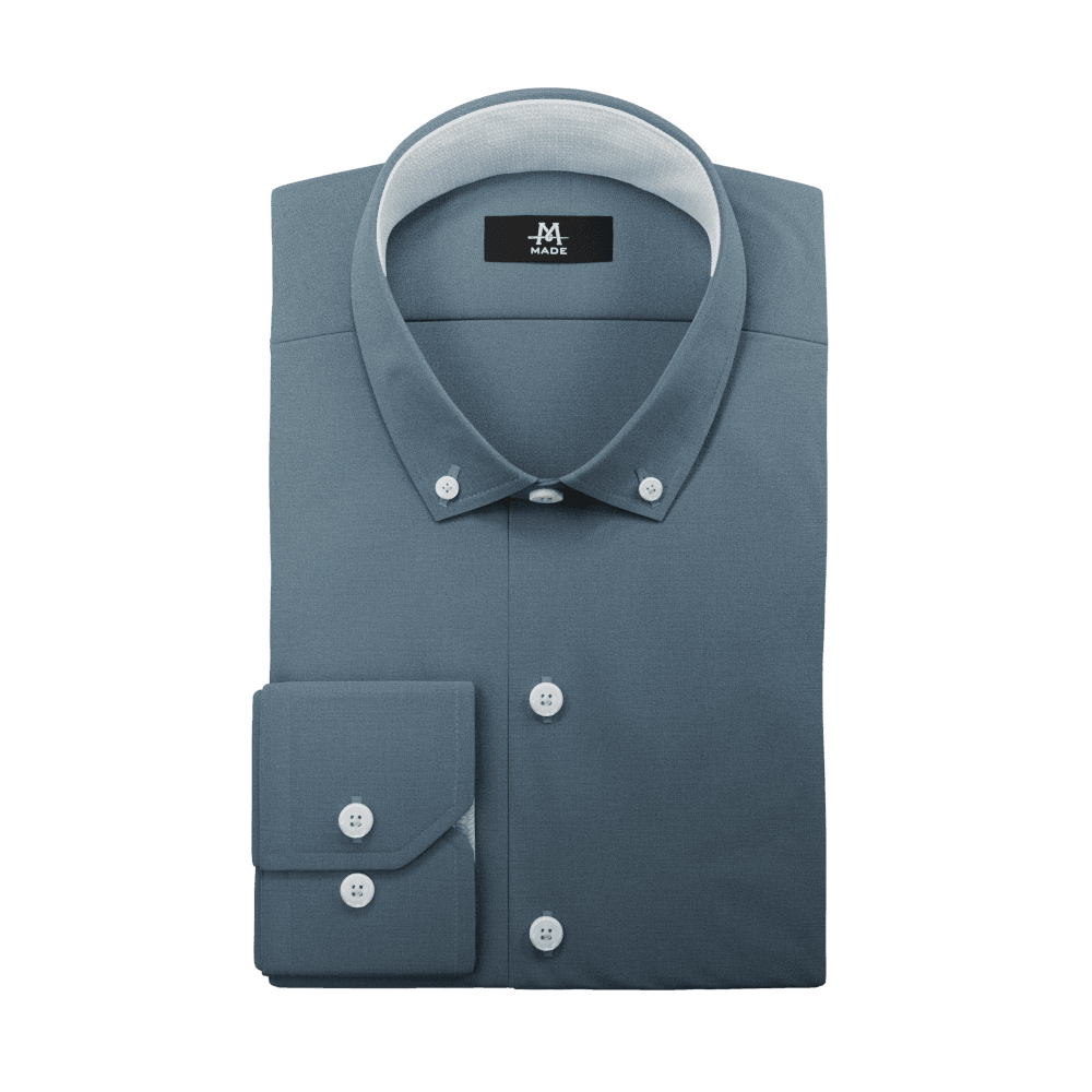 A high fidelity 3D rendering of a dress shirt with full-bright lighting applied